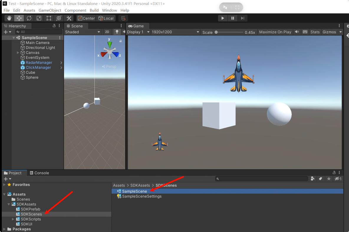 افتح مشهد العينة