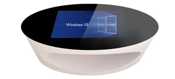 طاولة بيضاوية تعمل باللمس